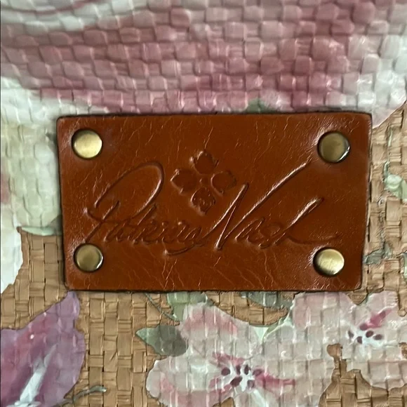 Patricia Nash Brown and Pink Floral Leather Shoulder Bag with Whimsical Design - Picture 2 of 9